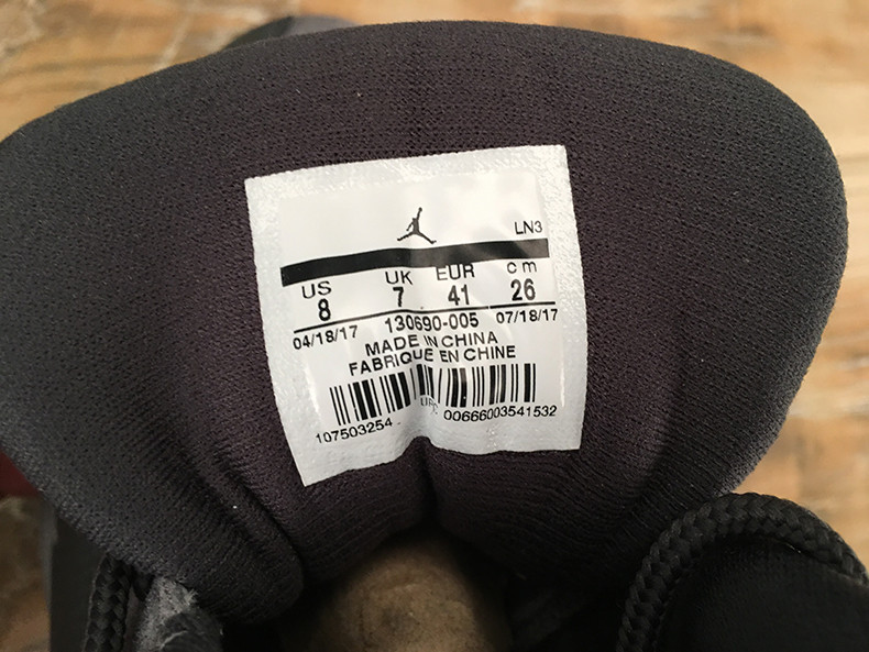 AIR JORDAN 12 RETRO "DARK GREY" mens 130690-005