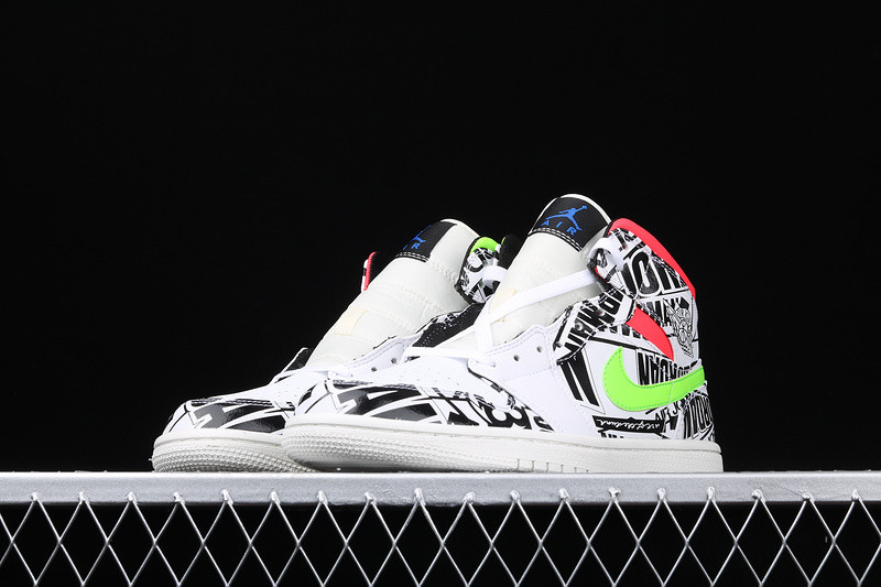 Nike Air Jordan 1 Mid Print Logos 554724-119