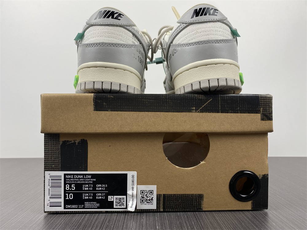 OF x Nk Dunk Low NO.42 Of 50 DM1602-117