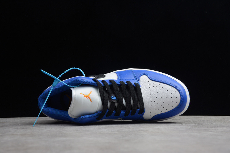 Air Jordan 1 Low Hyper Royal Orange Peel 553558-401