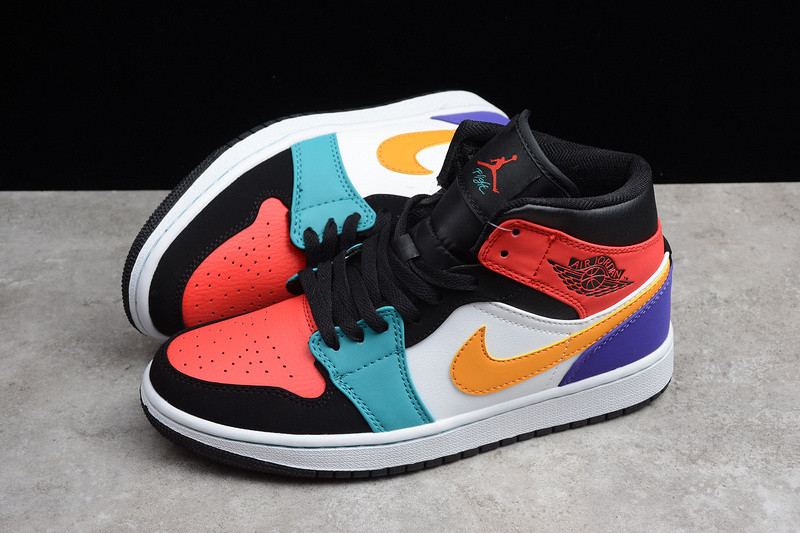 Air Jordan 1 Mid Bred Multi-Color 554724-125