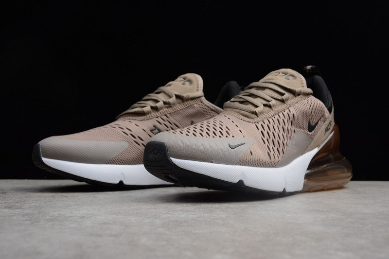 NIKE mens Air Max 270 “Sepia Stone” Black/ Summit White  AH8050-200