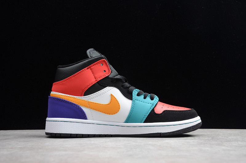 Air Jordan 1 Mid Bred Multi-Color 554724-125