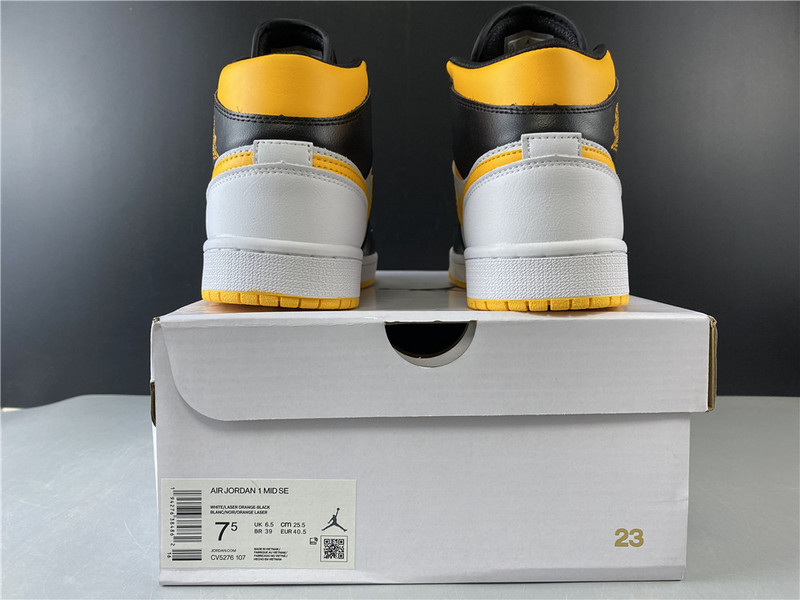 Air Jordan 1 Mid Laser Orange Black (W) CV5276-107