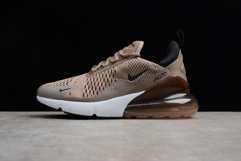 NIKE mens Air Max 270 “Sepia Stone” Black/ Summit White  AH8050-200