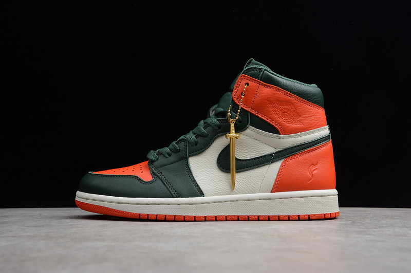 SoleFly x Air Jordan 1 Retro High OG Sail/Fir-Team Orange AV3905-138