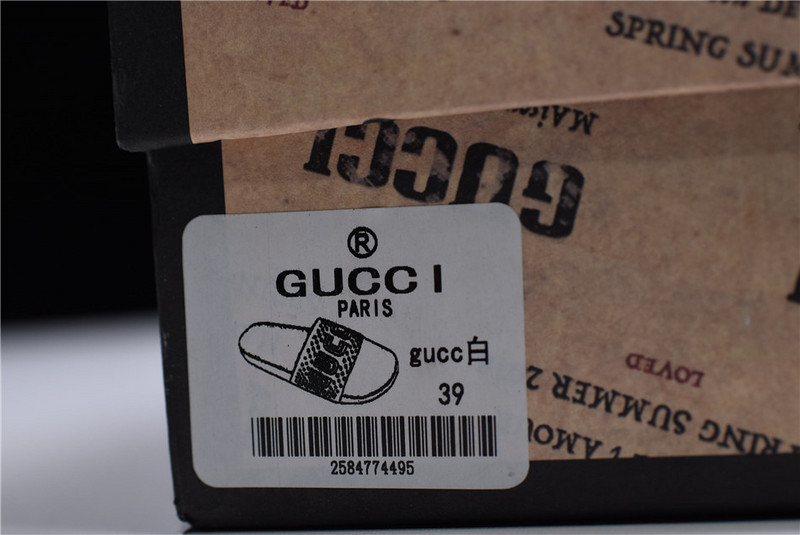 gc black S*p*e canvas guccy print slide