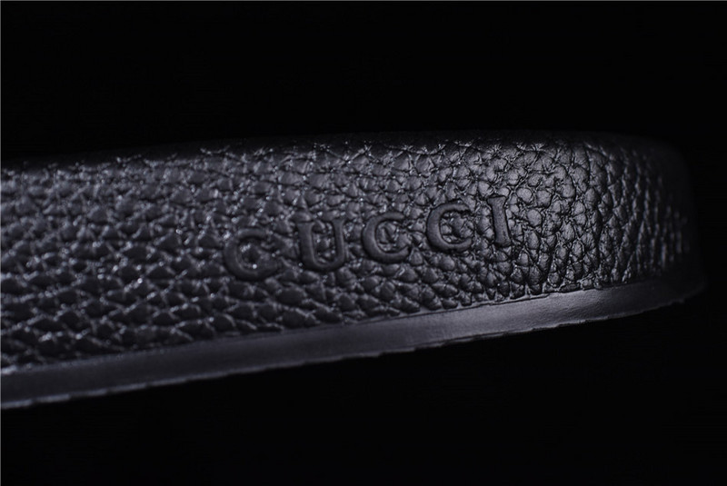 gc black S*p*e canvas guccy print slide