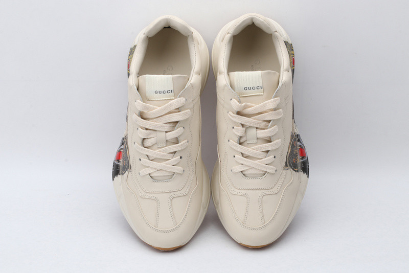 GC Rhyton Leather Sneaker With Tigers 576050 DRW00 9014