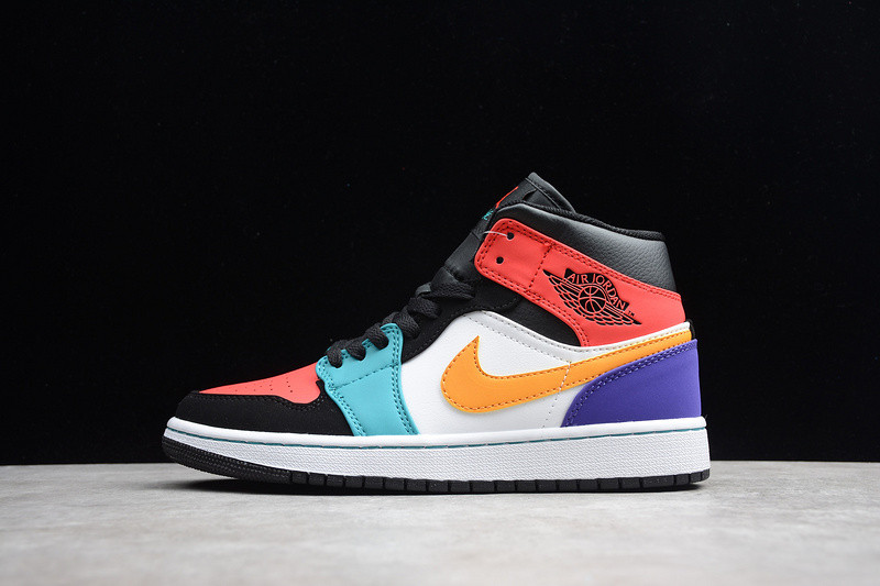 Air Jordan 1 Mid Bred Multi-Color 554724-125