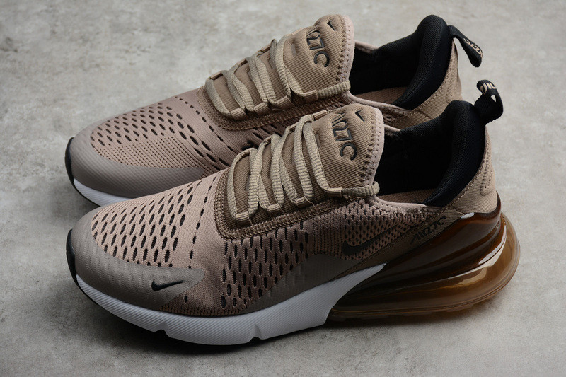 NIKE mens Air Max 270 “Sepia Stone” Black/ Summit White  AH8050-200