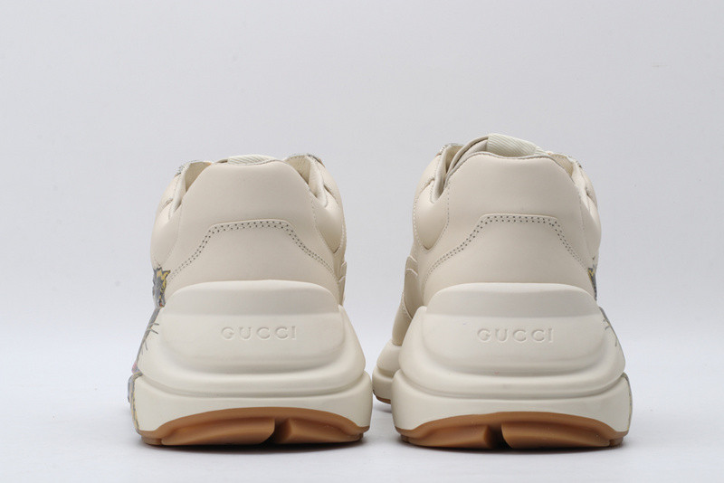 GC Rhyton Leather Sneaker With Tigers 576050 DRW00 9014