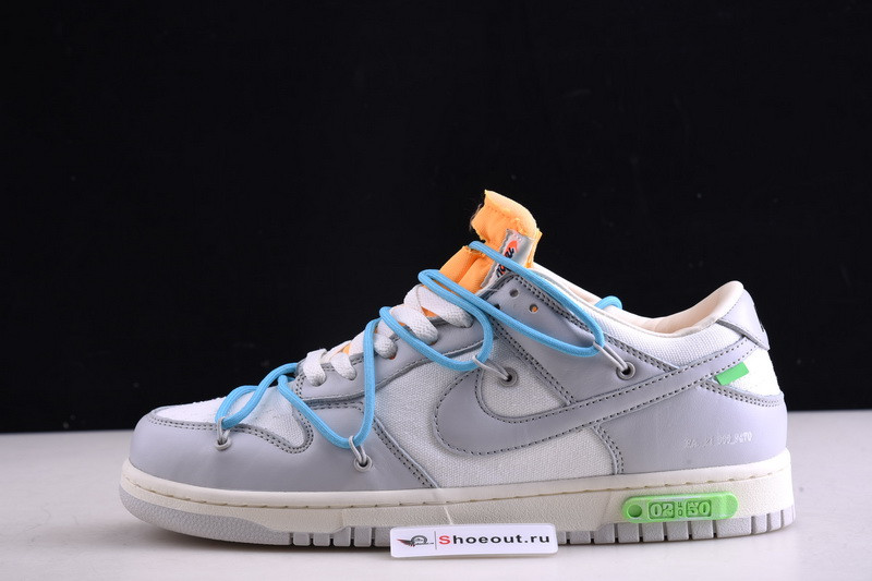 OF x Nike Dunk Low Beige Grey Lot 2 DM1602-115
