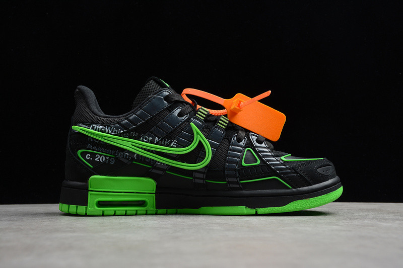 OFF White x Nike Air Rubber Dunk “Green Strike” CU6015-001