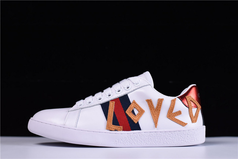 GC ACE EMBROIDERED LOW-TOP SNEAKER WITH LOVED 497090 DOPE0 9095