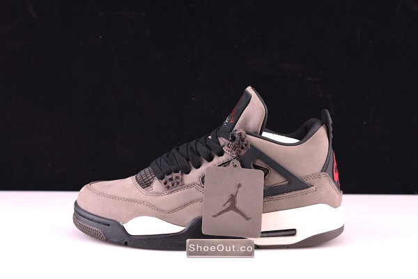 Travis Scott x Air Jordan 4 Retro Dark Mocha/Sail-Cool Grey-Red