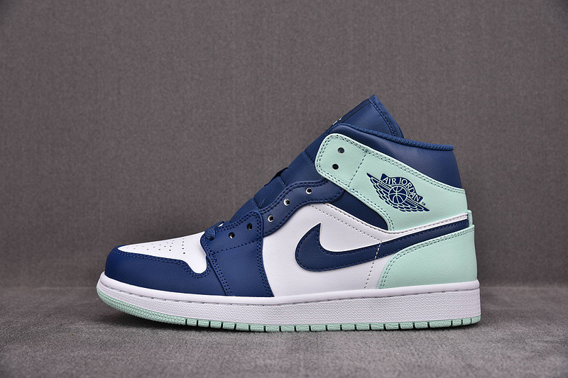 Air Jordan 1 Mid “Blue Mint” 554724-413