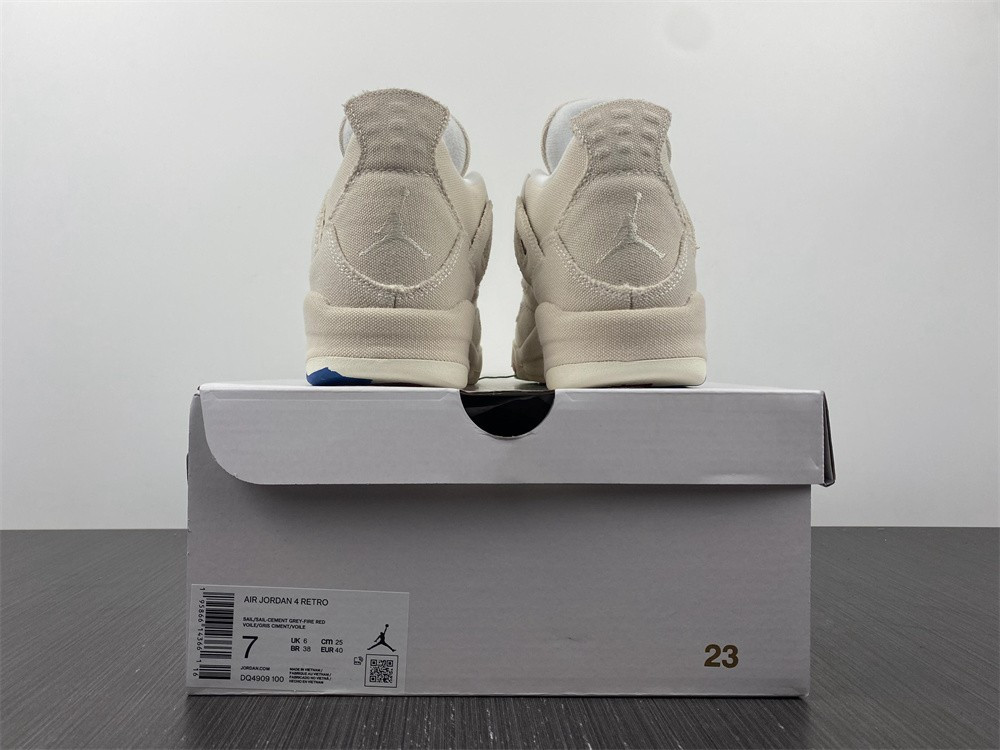 Air Jordan 4 WMNS “Canvas” DQ4909-100