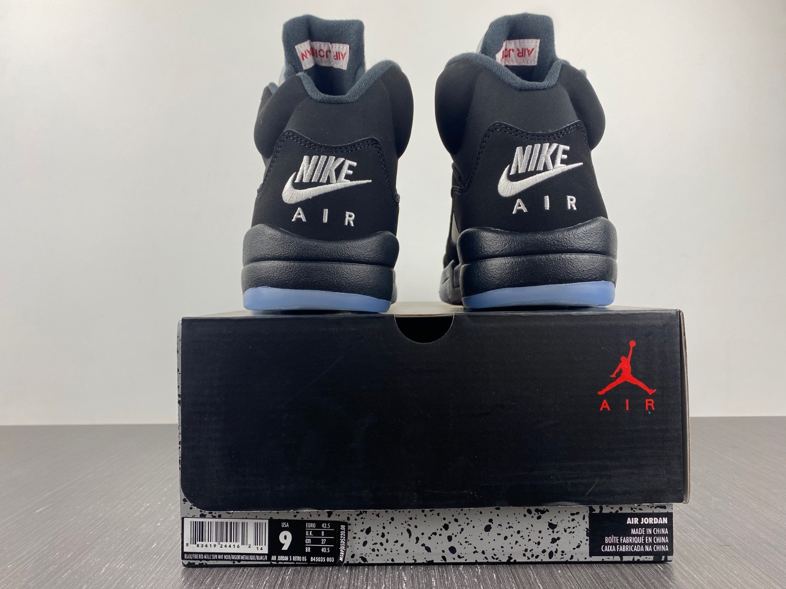 Jordan 5 Retro Black Metallic 845035-003