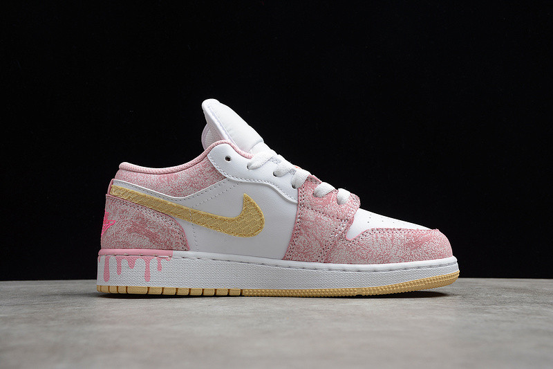 Air Jordan 1 Low GS “Paint Drip” CW7104-601