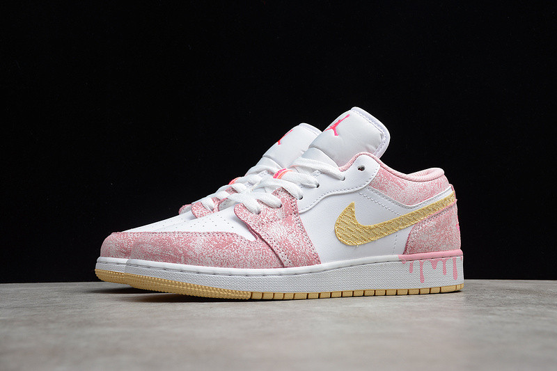 Air Jordan 1 Low GS “Paint Drip” CW7104-601