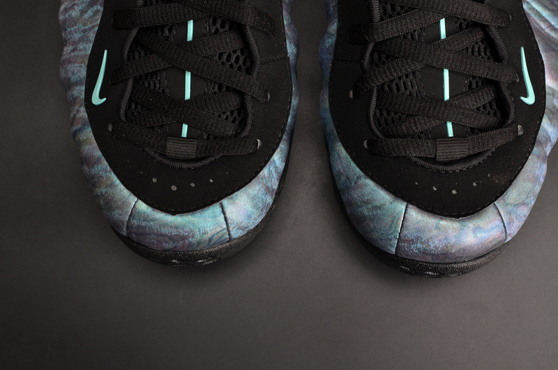 Nike Air Foamposite One PRM “Abalone” Black/Aurora Green mens 575420-009