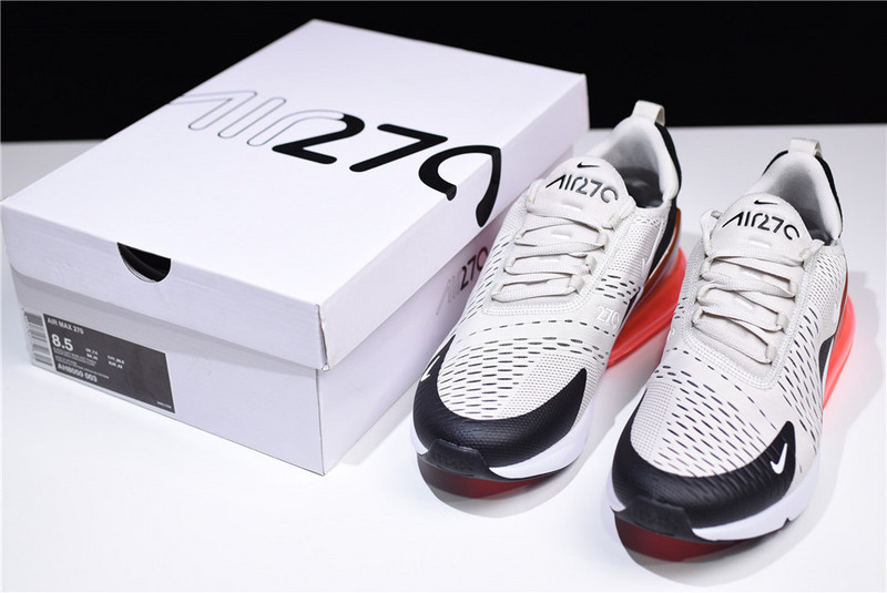 NIKE mens AIR MAX 270 “Light Bone” black AH8050-003