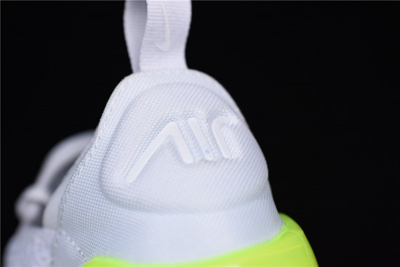 NIKE mens AIR MAX 270 “WHITE VOLT” AH8050-104