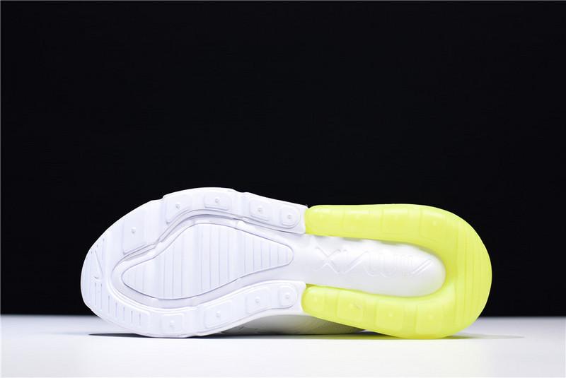 NIKE mens AIR MAX 270 “WHITE VOLT” AH8050-104