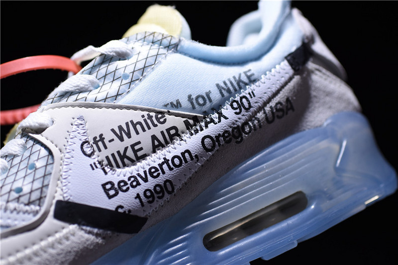 OF x Nike Air Max 90 Sail Muslin Virgil Abloh AA7293-100