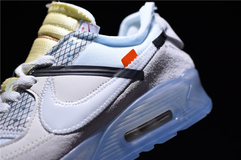 OF x Nike Air Max 90 Sail Muslin Virgil Abloh AA7293-100