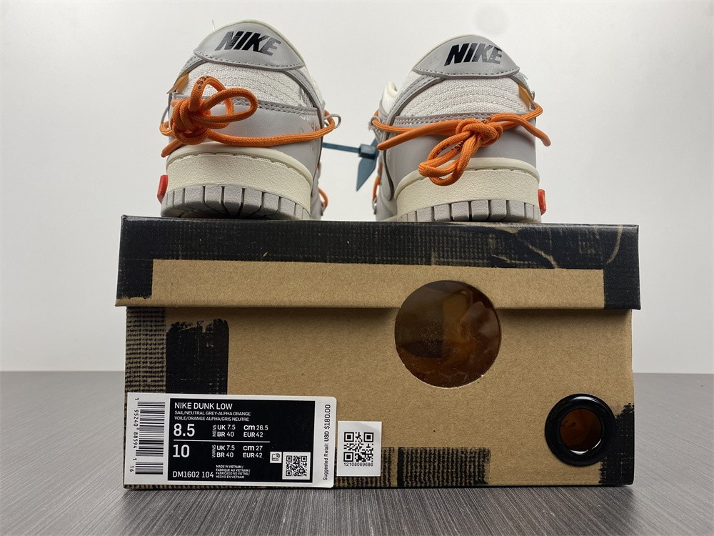 OF x Nk Dunk Low NO.44 Of 50 DM1602-104