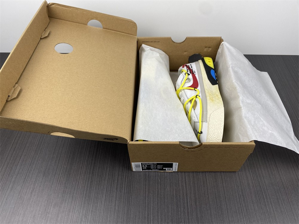 OF x Nike Blazer Low “White/University Red” DH7863-100