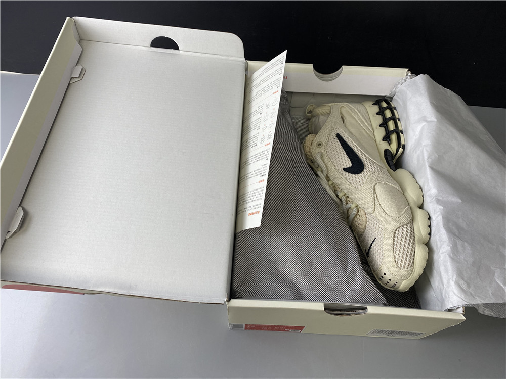 Stussy x Nike Air Zoom Spiridon Cage 2 Fossil CQ5486-200